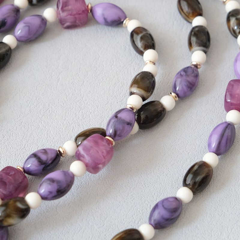 Accessori versatili in acrilico alla moda con perline multicolori, tracolla in resina, corda appesa, catena per telefono_voghion.com