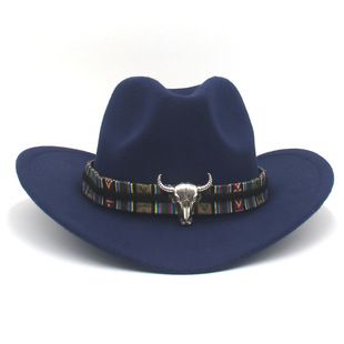 Cappello a cilindro con testa di vitello, cappello da cowboy western, quella corda frangivento con bordo deformato da donna, viaggio all'aperto_voghion.com