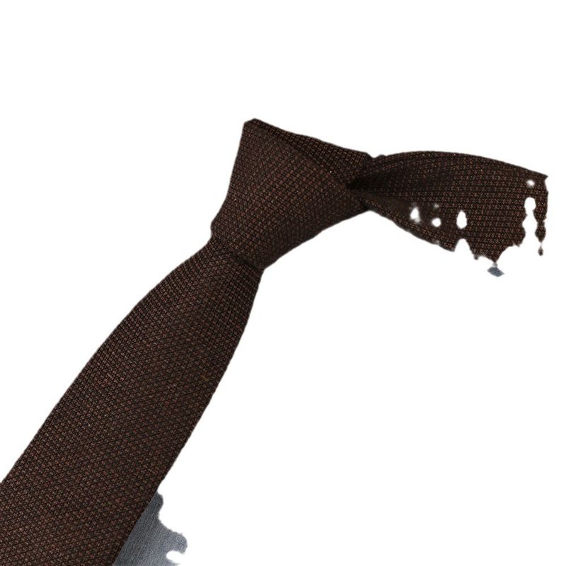 Cravatta britannica annodata a mano, stile college retrò, casual giapponese, colore scuro, in cotone, a quadri piccoli, fornitura diretta dalla fabbrica_voghion.com