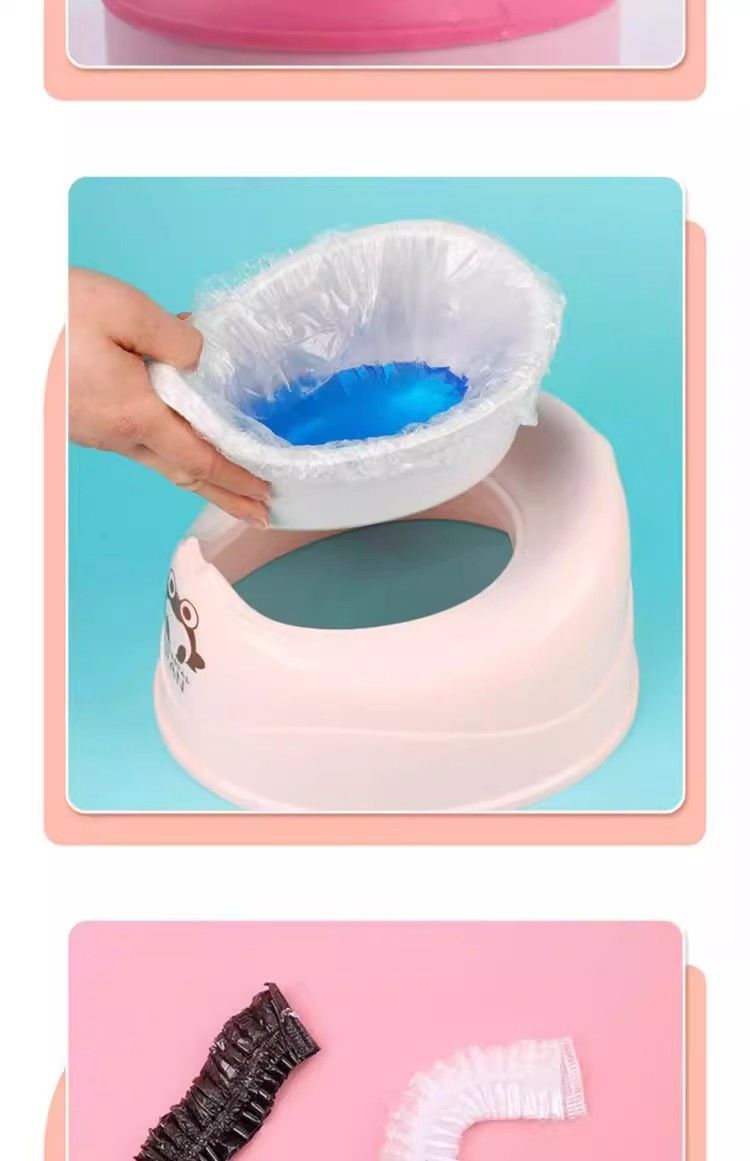 Rengöringspåse för barnstolar, engångstoalettskål, babyspecifik plastsoppåse_voghion.com