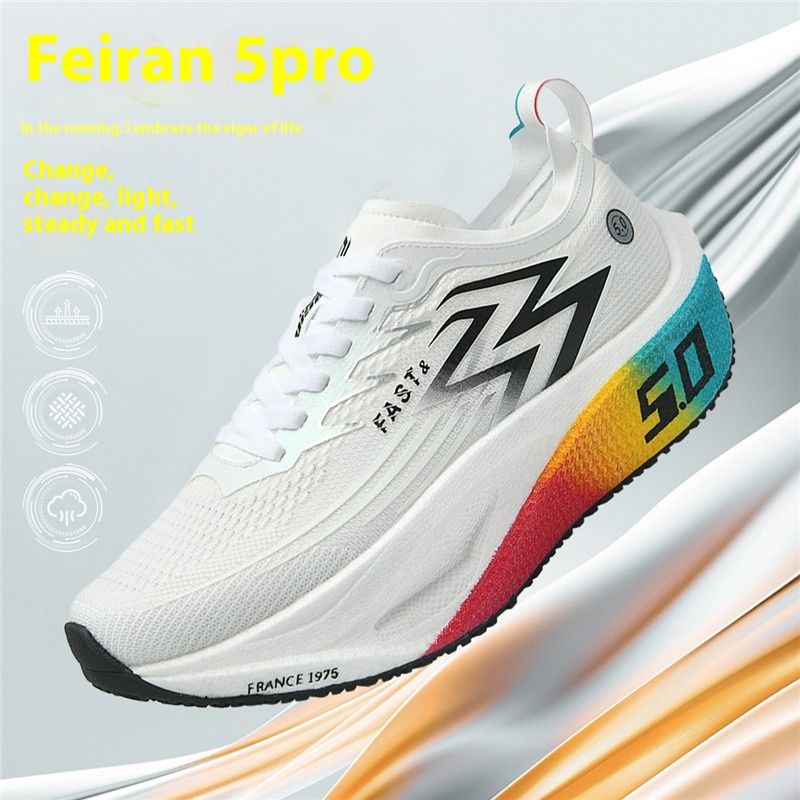Men's Sports Shoes Cushioning Non-Slip Flat Wear Resistant Sneakers Mesh Breathable Platform Soft Running Shoes For Man_voghion.com