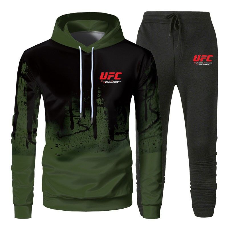 2024 nuovo set di felpa con cappuccio e pantaloni casual da corsa in autunno e inverno con getto d'inchiostro 3D, da uomo_voghion.com