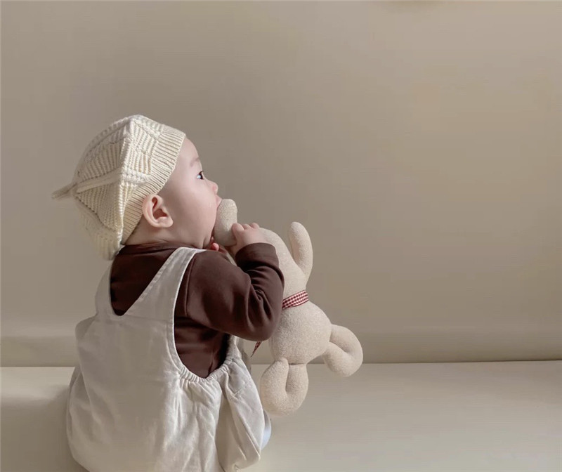 Beruhigendes Baby-Schlafspielzeug, kleine Bärenmaus, Bambi-Hirsch, Kindergeschenkpuppe_voghion.com