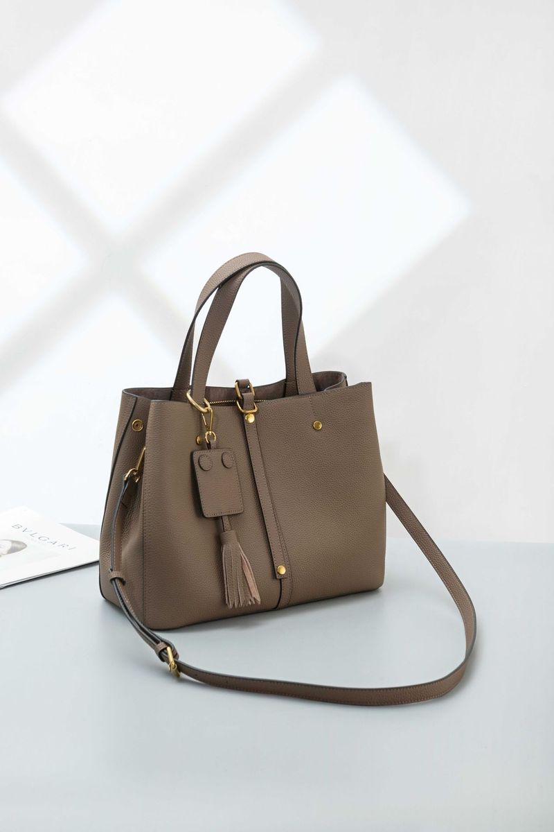 Bolsa de ombro transversal de couro bovino com camada de cabeça, bolsa de balde de grande capacidade para deslocamento_voghion.com