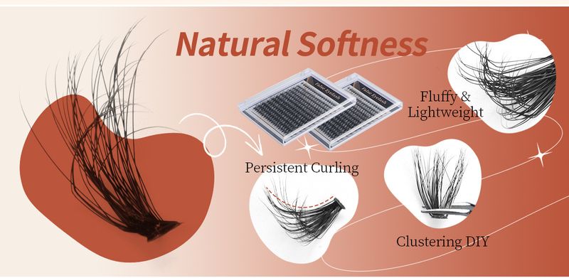 50d Curved False Eyelash Book False Eyelash Thick Hot Melting Hair Segmented 30p40p50p Large Capacity False Eyelash_voghion.com
