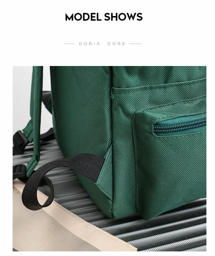 Canvas backpack large capacity travel computer men's backpack couple collegiate style female high school college student school bag_voghion.com