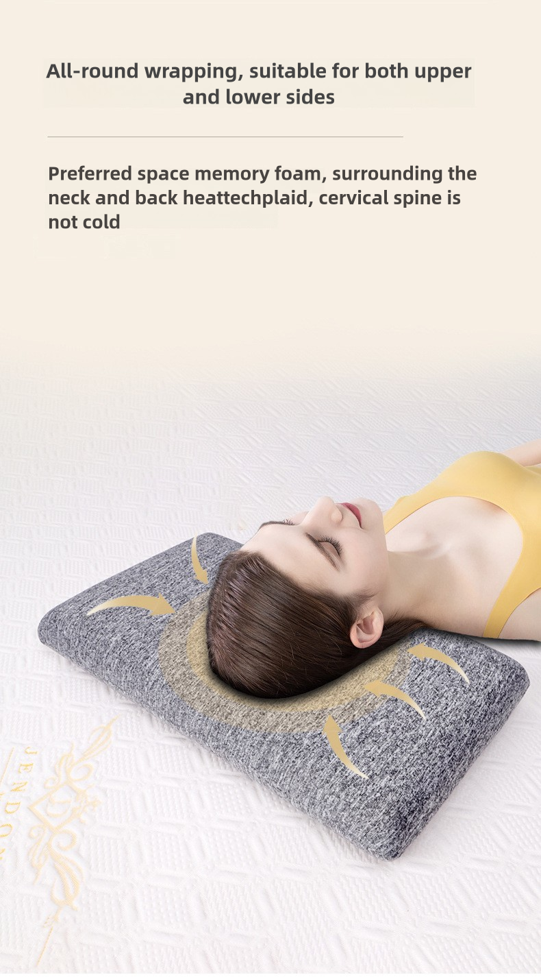 Memory Foam Pude Langsom Rebound Brødpude Nakkepude Memory Pude Ikke-sammenklappelig Søvn_voghion.com