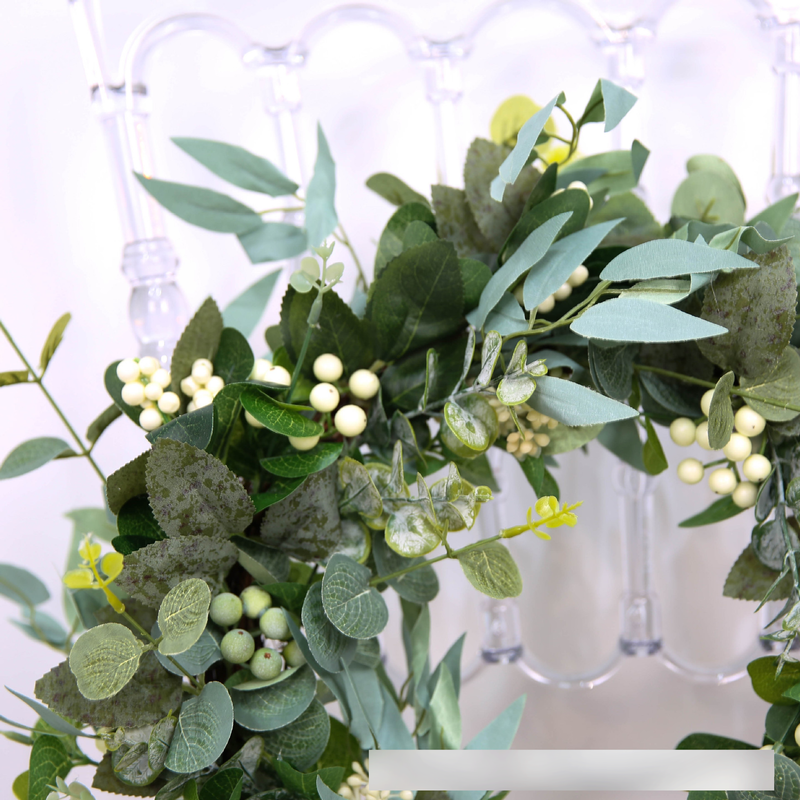 Festive & Party Supplies Spring Summer Garden Decoration Vine Ring Eucalyptus Wreath Simulation Eucalyptus Leaf Rattan Door Head Pendant_voghion.com
