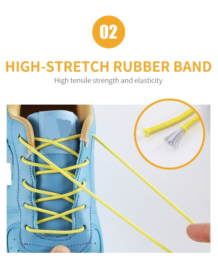 Lacci elastici per scarpe con allacciatura rapida per bambini e adulti_voghion.com