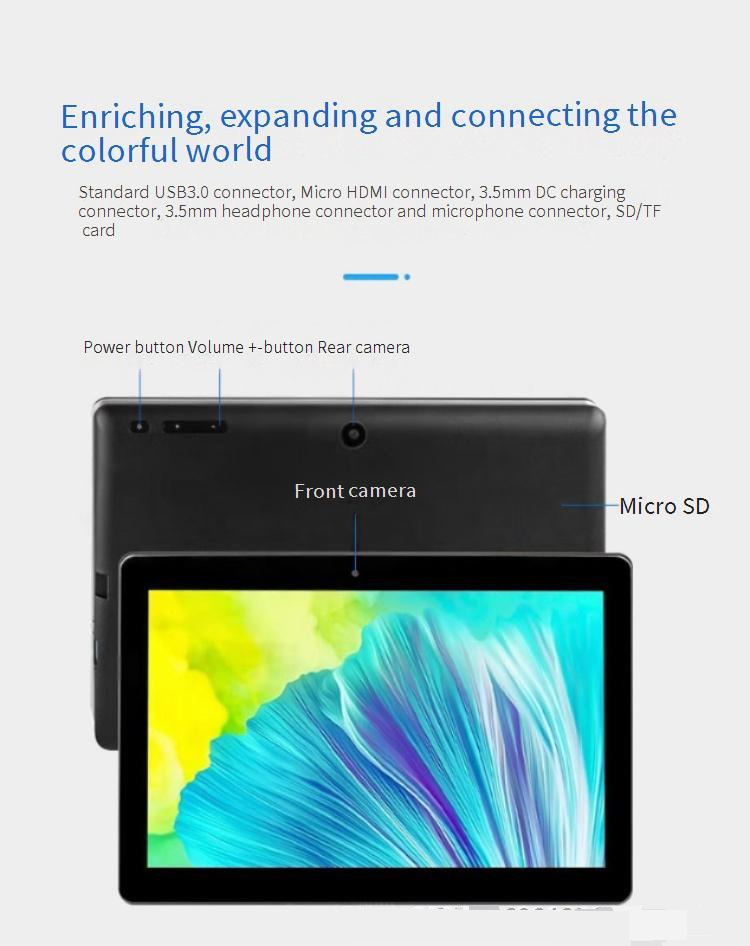 Tablettes 10,1 pouces Windows 10 portables, cours en ligne, bureau, trading boursier, deux en un, tablette, ordinateur portable_voghion.com