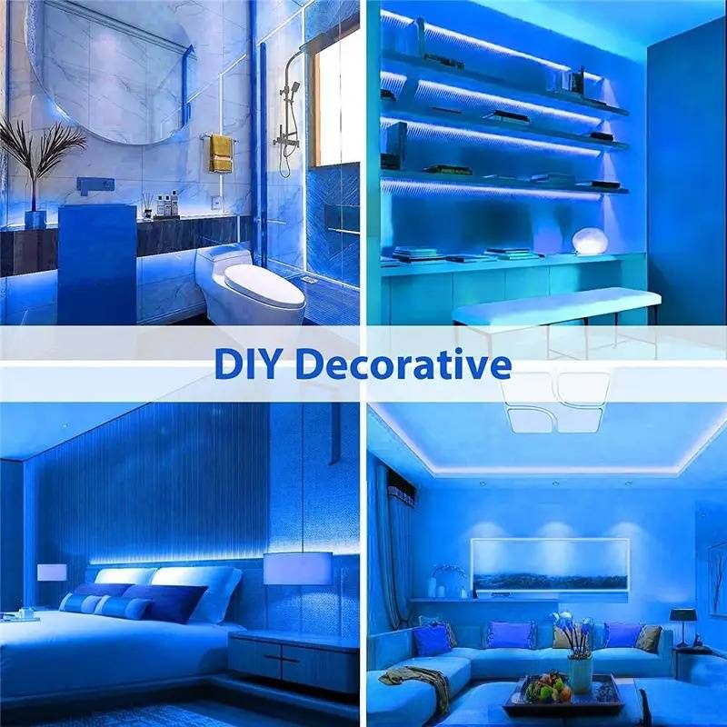 Tira de luces LED de neón de silicona RGB de 12 V, iluminación flexible e impermeable para fondos de TV, decoración de interiores y publicidad._voghion.com