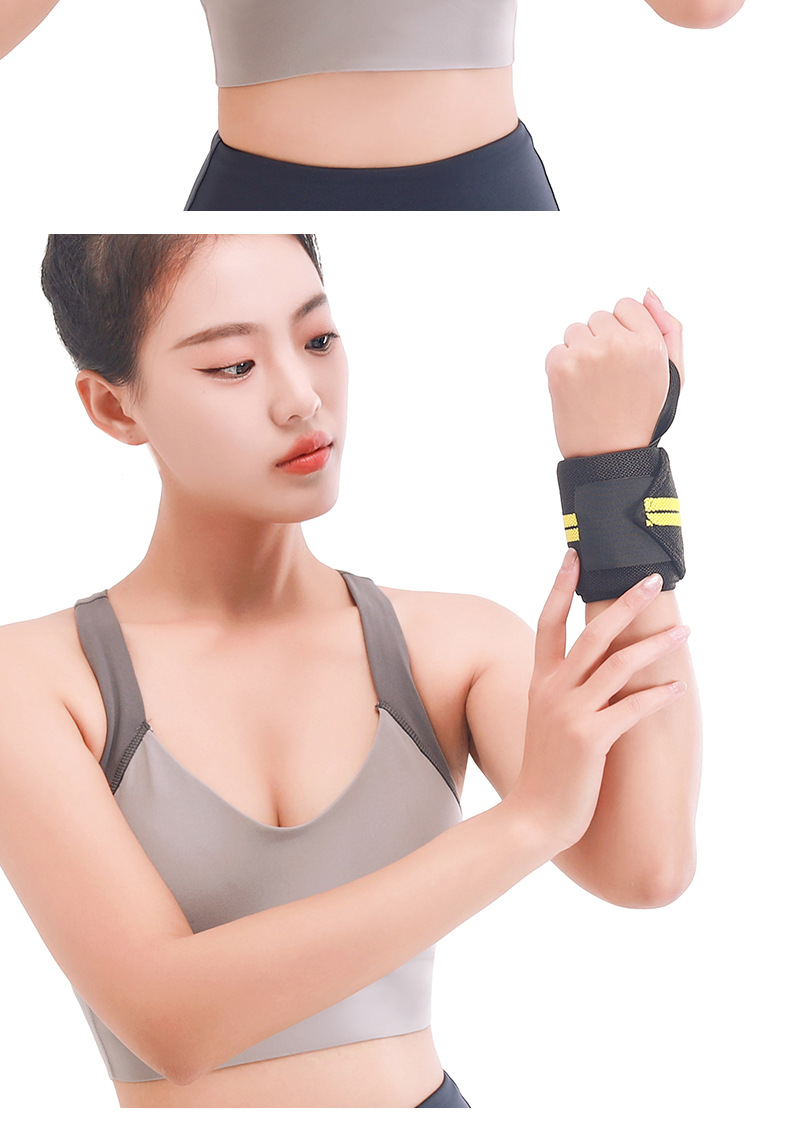 Fitness Wrist Brace Elastic Compression Strap Bench Press Anti-sprain Equipment Training Belt_voghion.com