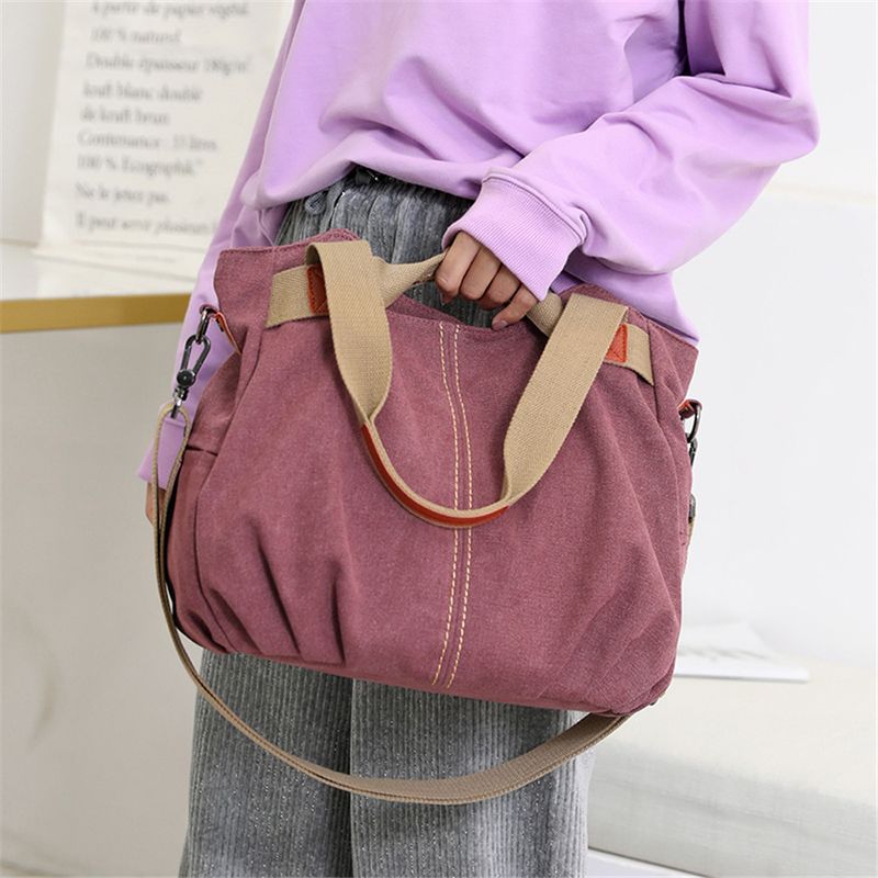 Borse a tracolla da donna in tela in stile invernale per donna Borse a tracolla con pannelli da donna di alta qualità Borse a tracolla Tote Bolsas_voghion.com