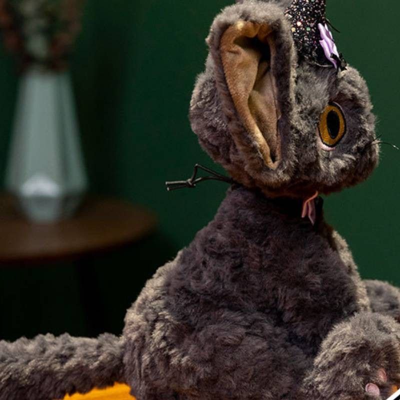 Cat 30cm Black Adorable Plush Toy With Stylish Tie Design Perfect Halloween Gifts For_voghion.com