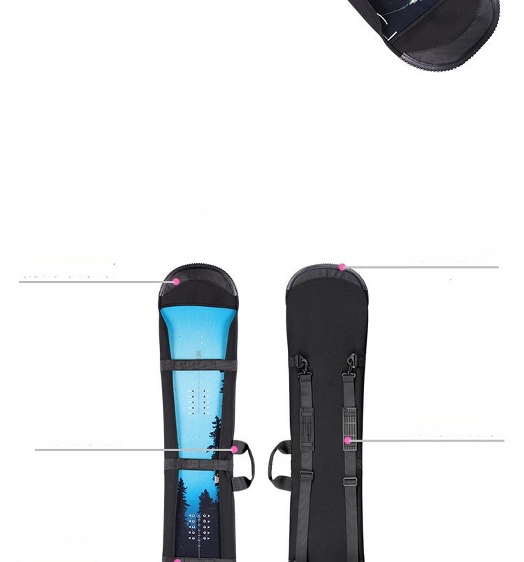 Dumpling Skin Snow Gear Capa Única Protetora Dupla Ombro Snowboard Bolsa de Mão para Prancha_voghion.com