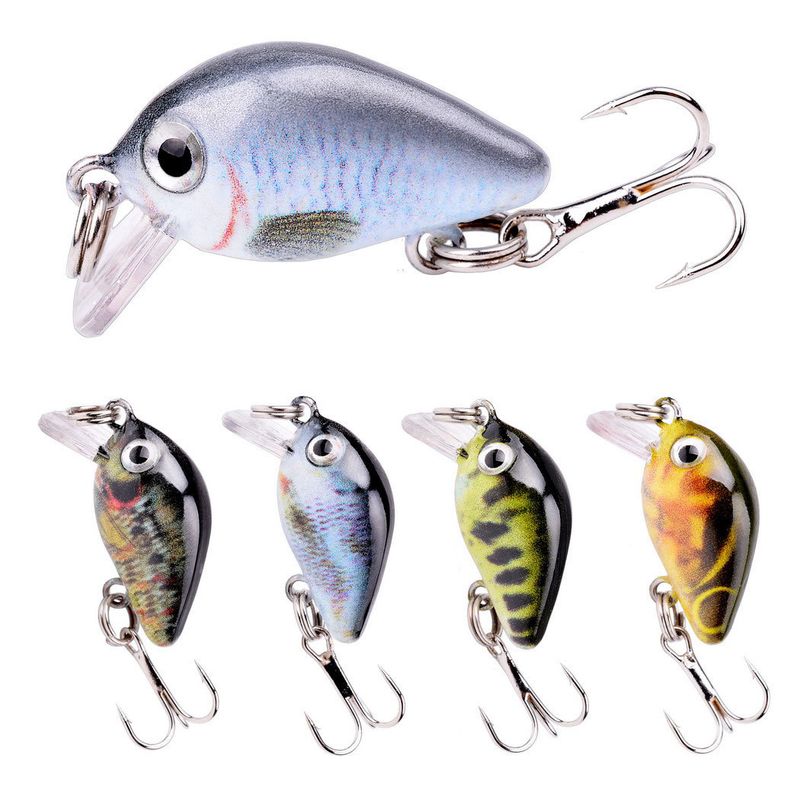 Minnow Micro Rock Fat Lure 3D Printed Small Fish Bait 1.8g_voghion.com