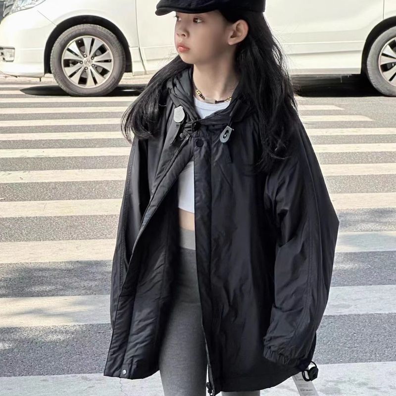 Veste à capuche style coréen en coton pour femme, veste matelassée ample et décontractée, tendance, automne-hiver 2025_voghion.com