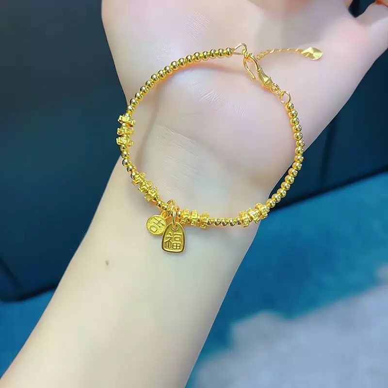 Langjähriges Shajinji Fu Markentransferring-Perlenarmband für Damen 2024 Neues Perlenarmband im chinesischen Stil der Nationalflut_voghion.com