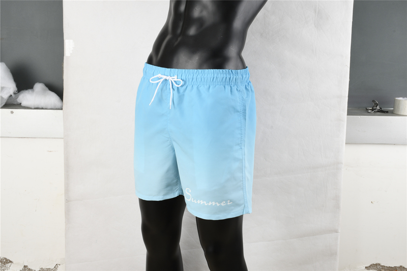 Man's clothing Gradient swim trunks Men's loose printed quarter boxer shorts Men's beach pants_voghion.com