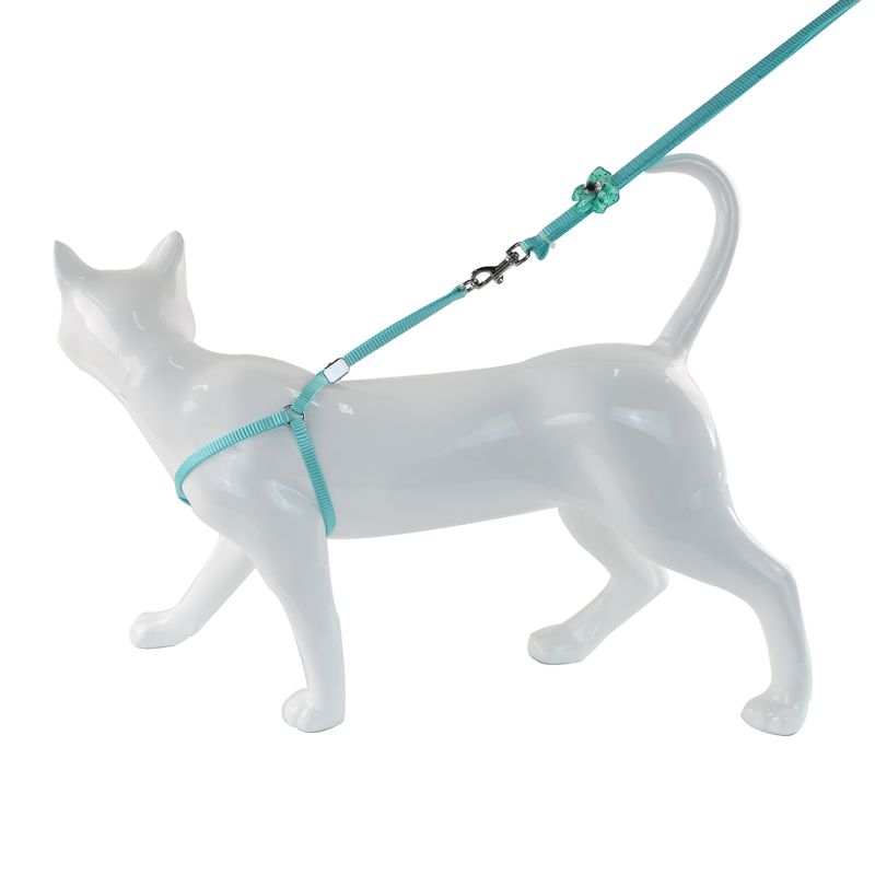 Puppy Diamond Patroon Multi-Kleur Nylon Lijn Borsttuig Kat Hond Ketting_voghion.com