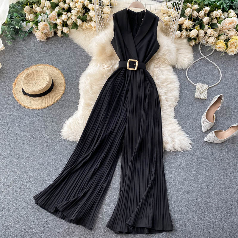 Damenmode-Temperament-professioneller Anzugkragen-Strampler_voghion.com