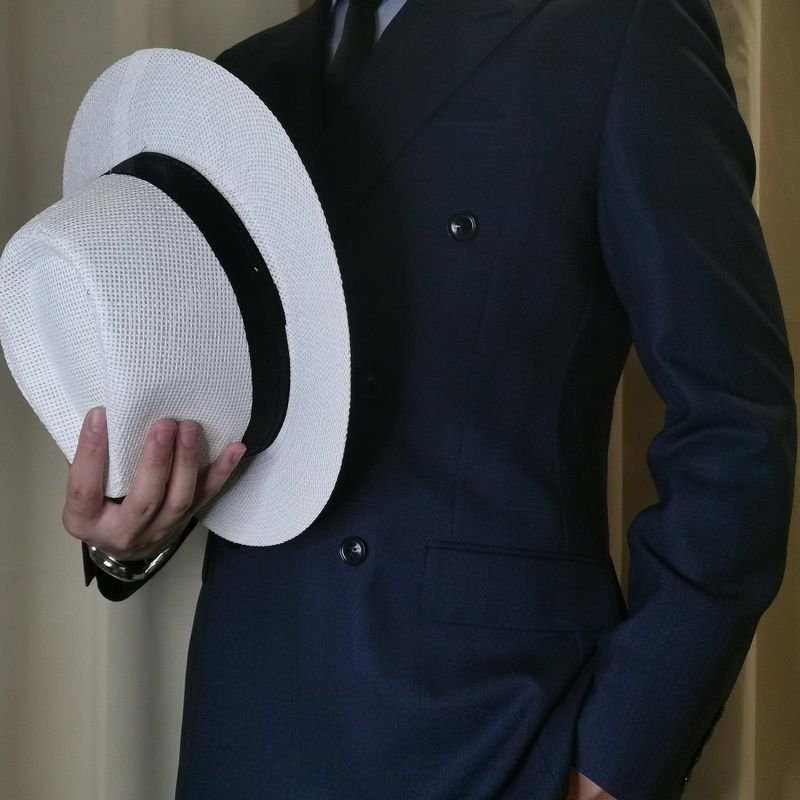 Neu eingetroffen Mode Sommer Casual Unisex Strand Große Krempe Jazz Sonne Panama Papier Stroh Frauen Männer Cowboy Fedora Hut Gangster_voghion.com