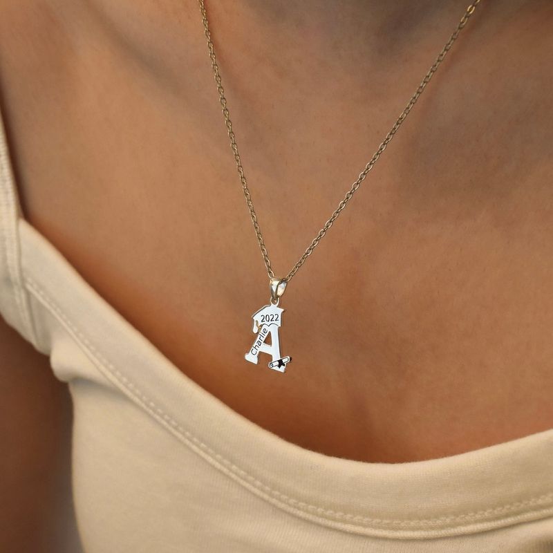 Collana con iniziale da donna, semplice e alla moda, in acciaio inossidabile, con ciondolo a 26 lettere inglesi, gioiello per donna_voghion.com