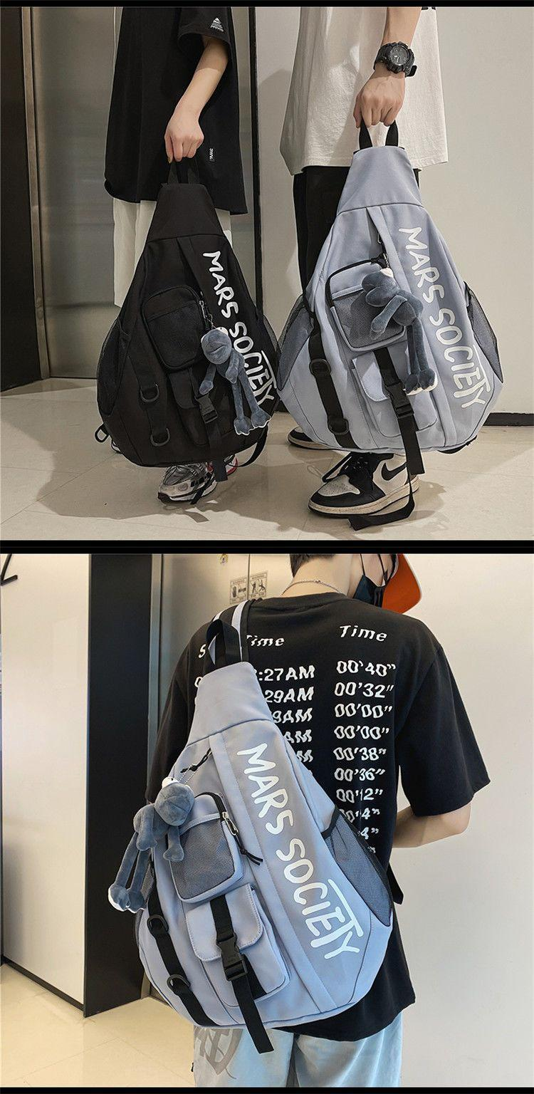 Borsa a tracolla borsa da uomo di marca di moda di grande capacità borsa a tracolla semplice giapponese casual da uomo borsa a tracolla marea_voghion.com