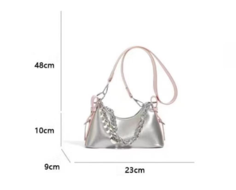 Die neue beliebte Tasche des FrTie-Designers für Frauen in diesem Jahr Sommer 2023, hochwertige silberne Umhängetasche für Frauen_voghion.com
