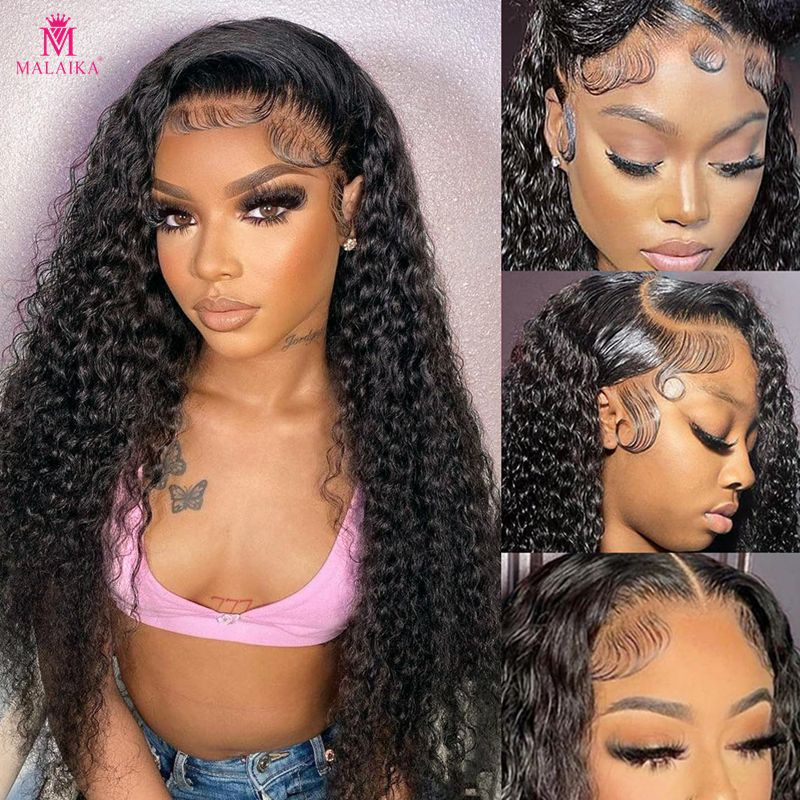 13x4 Lace Deep Wave Lace Front Wigs Human Hair,180% Density Lace Front Wigs Human Hair,13x4 Curly Lace Front Wig Human Hair_voghion.com