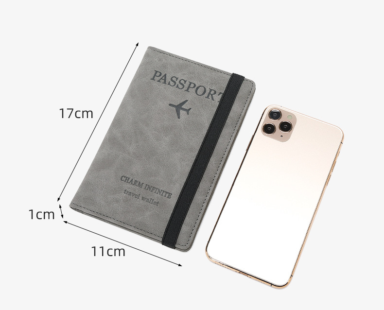 Damen- und Herren-Geldbörse, Reisepasstasche, Reisepass-Kartentasche, multifunktionale Zertifikatstasche, Entmagnetisierung, RFID-Passhülle_voghion.com