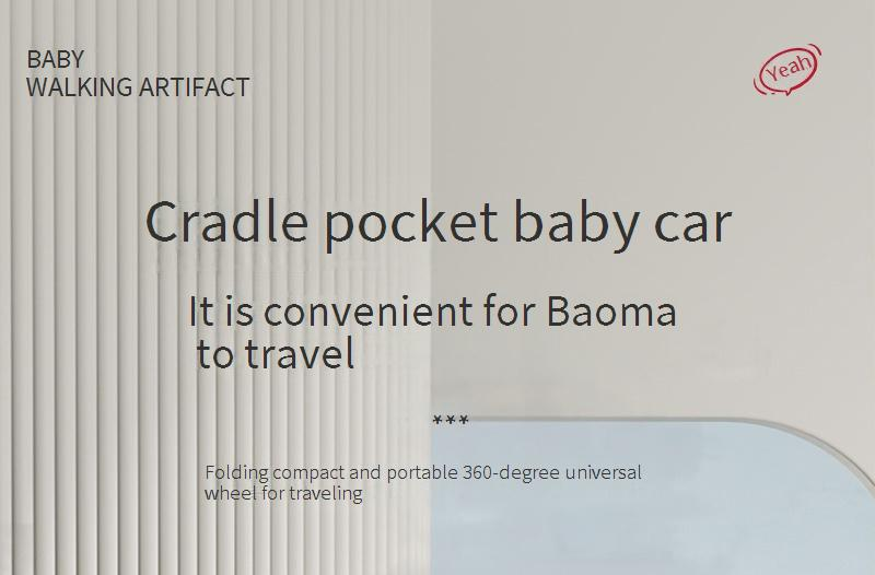 Cărucior pliabil pentru bebeluși, ușor, pentru mamă și copii, ușor de transportat și de urcat în avion, cu umbrelă de buzunar_voghion.com
