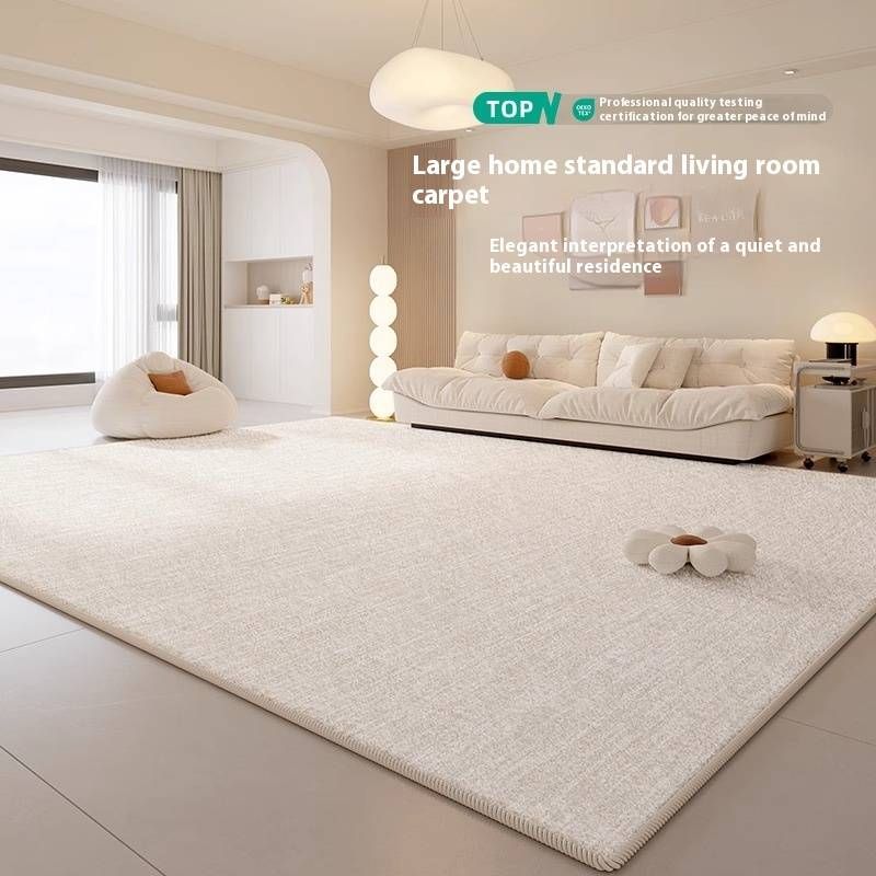 Premium zacht crèmekleurig vloerkleed - waterdicht, vlekbestendig, gemakkelijk schoon te maken - perfect voor woonkamer, slaapkamer en studeerkamer - meerdere maten_voghion.com