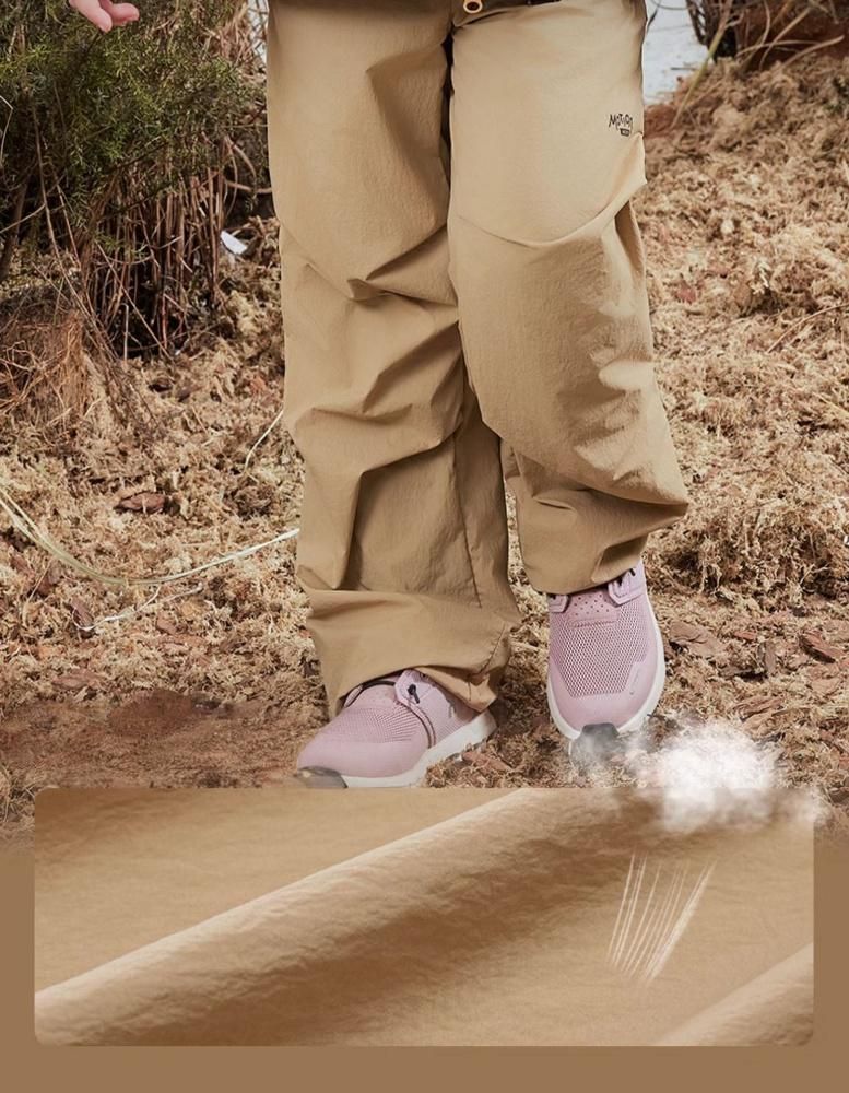 Mother & Kids Tactical Pants - Waterproof Hiking Quick-Dry Outdoor Cargo Pants For Boys & Girls (120-160cm) - Pebble Brown/Classic Black_voghion.com