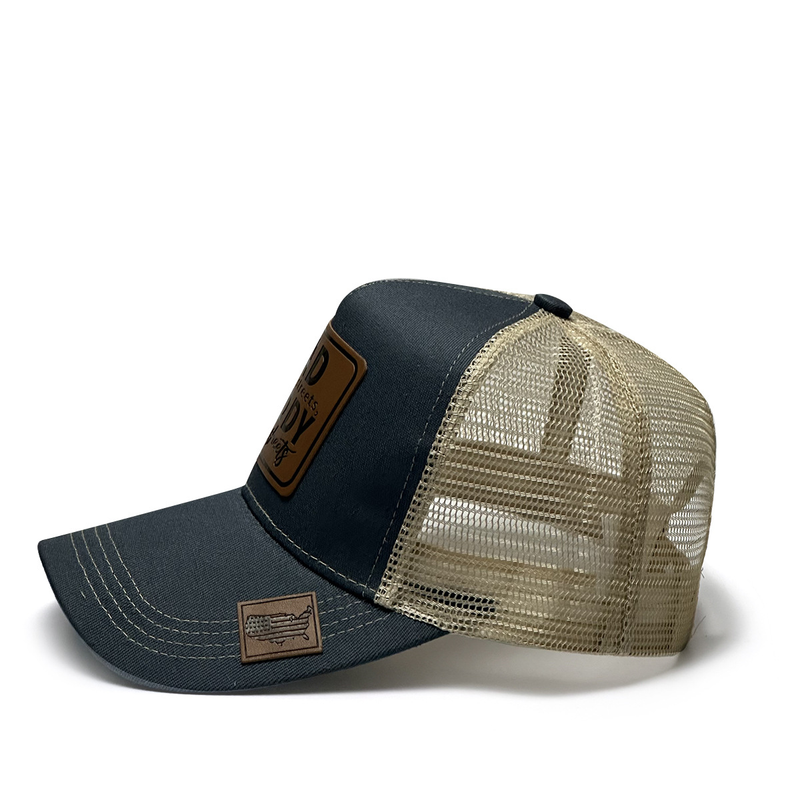 Unisex Embroidered baseball cap netted duck cap curved visor visor netted cap_voghion.com
