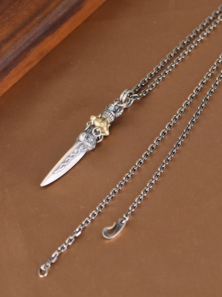 Ciondolo d'argento vintage per realizzare la vecchia bestia proboscide King Kong design del pestello ciondolo da uomo gioielli in argento_voghion.com