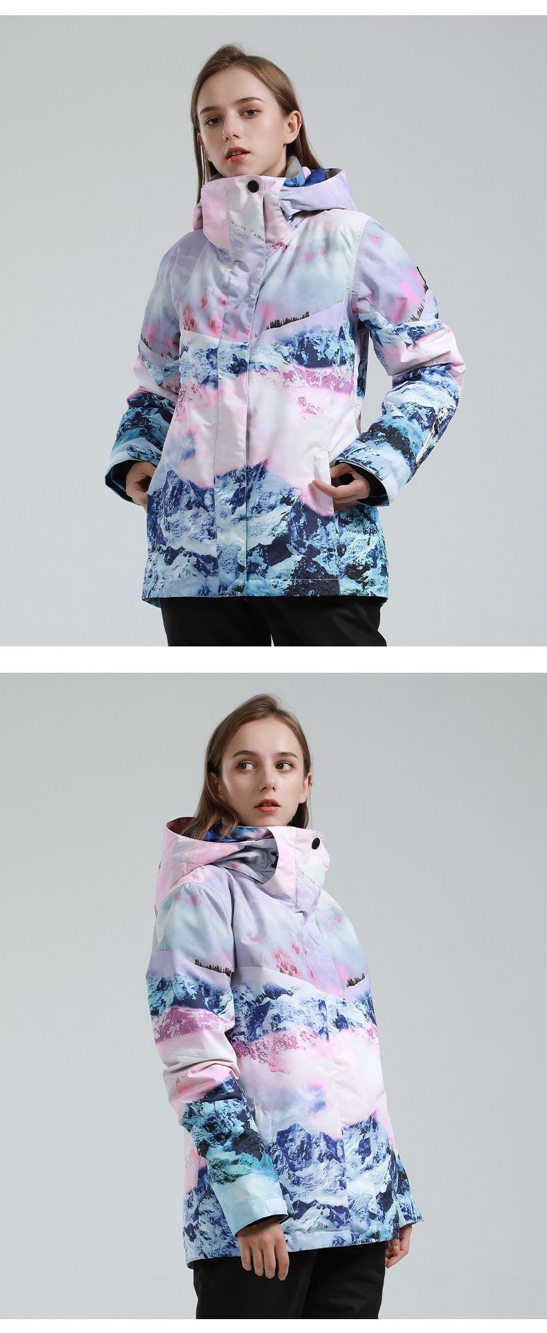 001 Nuovo sci invernale per donna, giacca da snowboard da neve calda e spessa, impermeabile e antivento, per il commercio estero_voghion.com