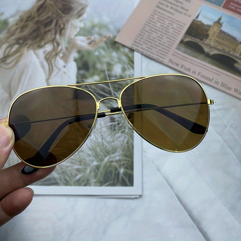 Ochelari de soare aviator la modă Top Bar pentru femei și bărbați, ochelari de soare retro cu oglindă, pentru exterior, pentru condus, călătorii pe plajă, UV400_voghion.com