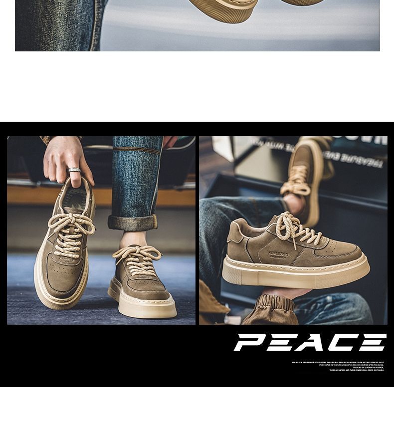 Chaussures de travail d'automne pour hommes 2024, nouvelles chaussures de sport décontractées à semelles épaisses, antidérapantes, résistantes à l'usure, protection du travail, tendance_voghion.com