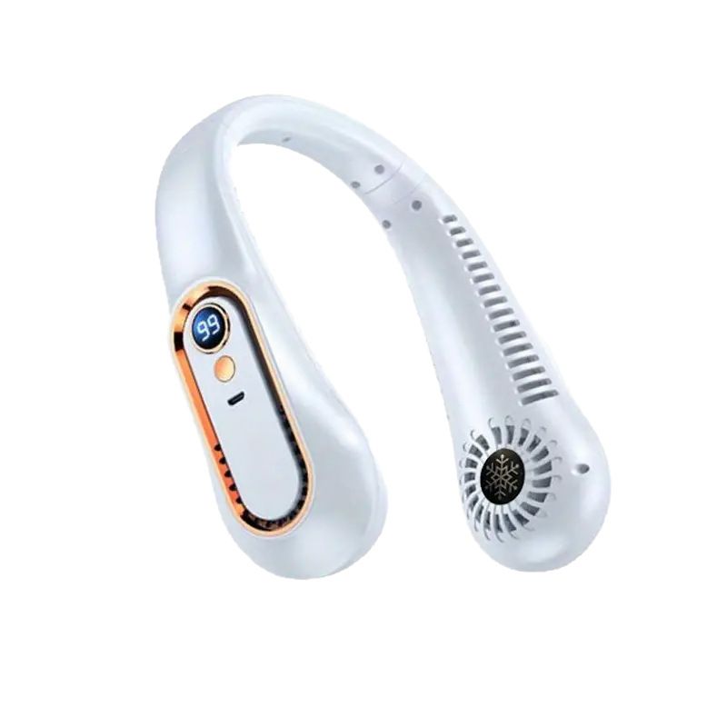 Lazy Neck Hanging Small Students, Portable Outdoor Bladeless Rechargeable Fan For Class_voghion.com