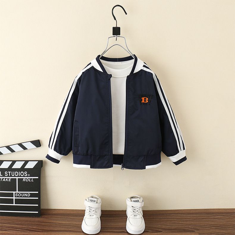Giacca primaverile elegante per bambini, modello baseball e autunno 2025, nuova e accattivante_voghion.com