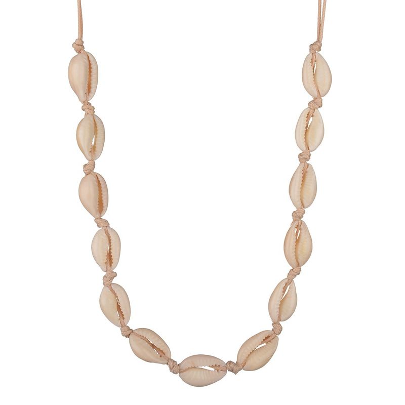 Hot Sales Summer Artificial Beach Choker Simple Bohemian Handmade Rope Necklace Jewelry for Women Girls Birthday Gift New_voghion.com