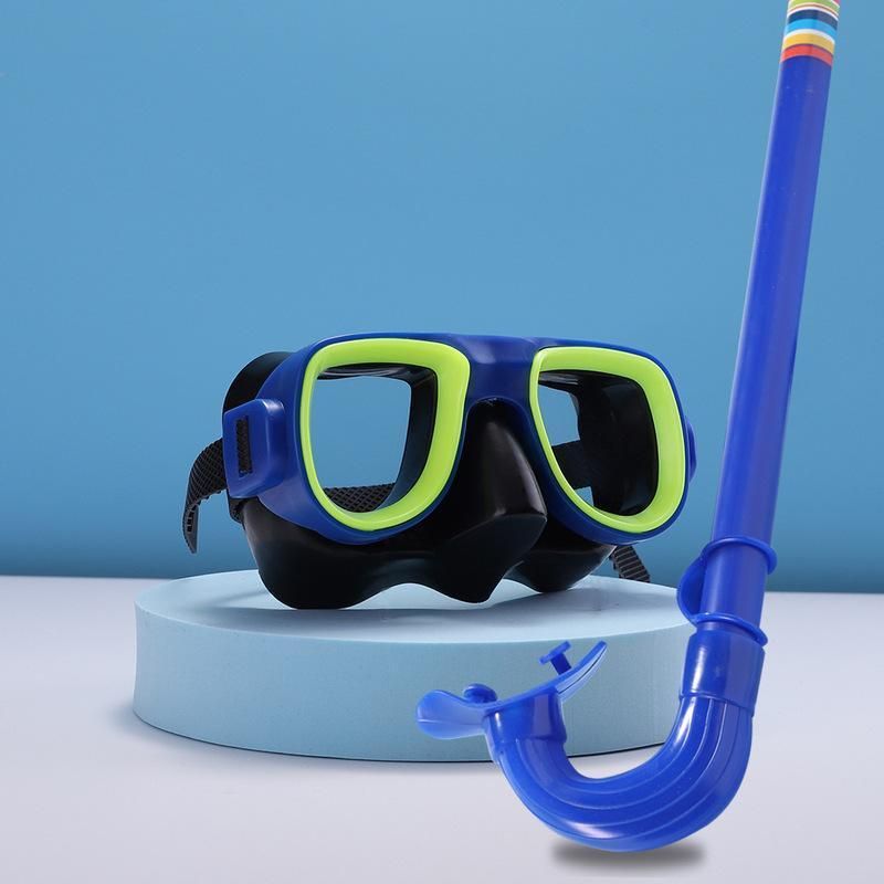 【Collezione 2350 Persone】 Occhialini per bambini, set di tubi respiratori, telaio per il nuoto, attrezzatura per lo snorkeling, alta definizione_voghion.com