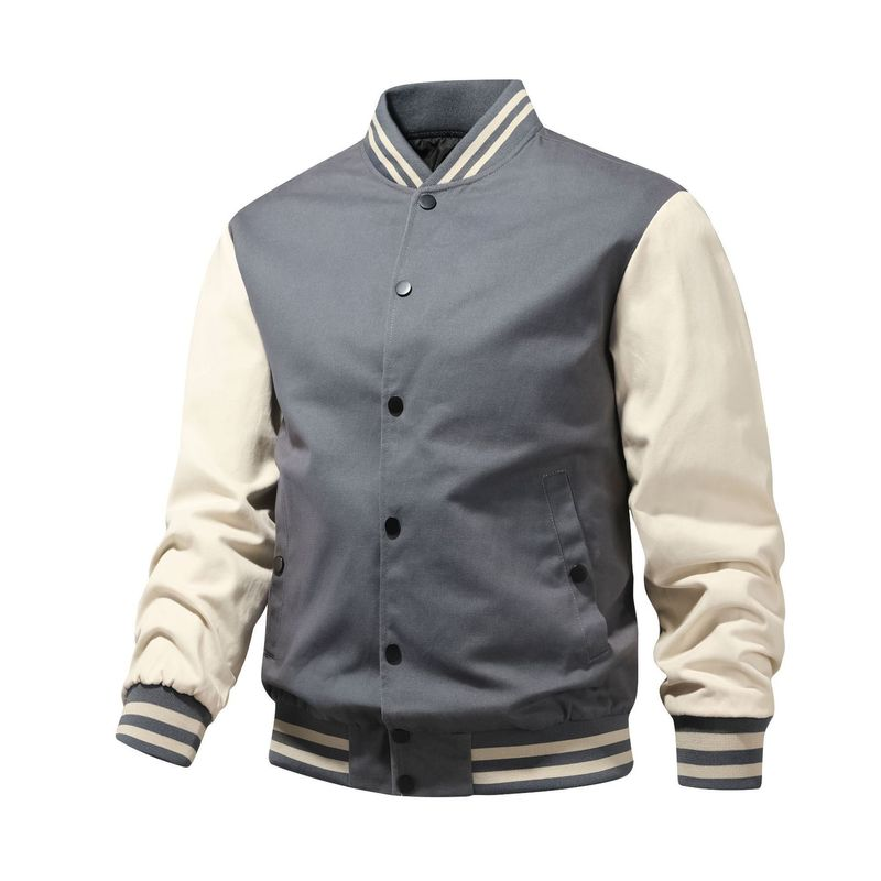 2021 neue Jacke Trend Baseball Neck Strickjacke Overlay Mode Casual Top für Männer_voghion.com