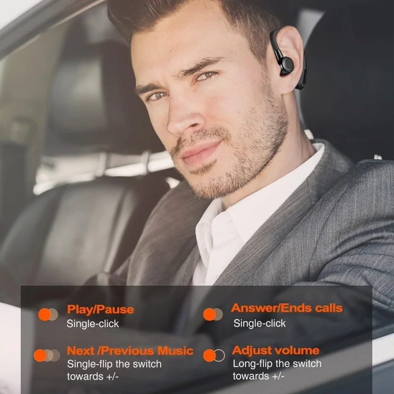 V9-hoofdtelefoon 5.0 Bluetooth-compatibele oortelefoon Handsfree draadloze hoofdtelefoon met microfoon Sportoortelefoon voor Iphone Samsung_voghion.com