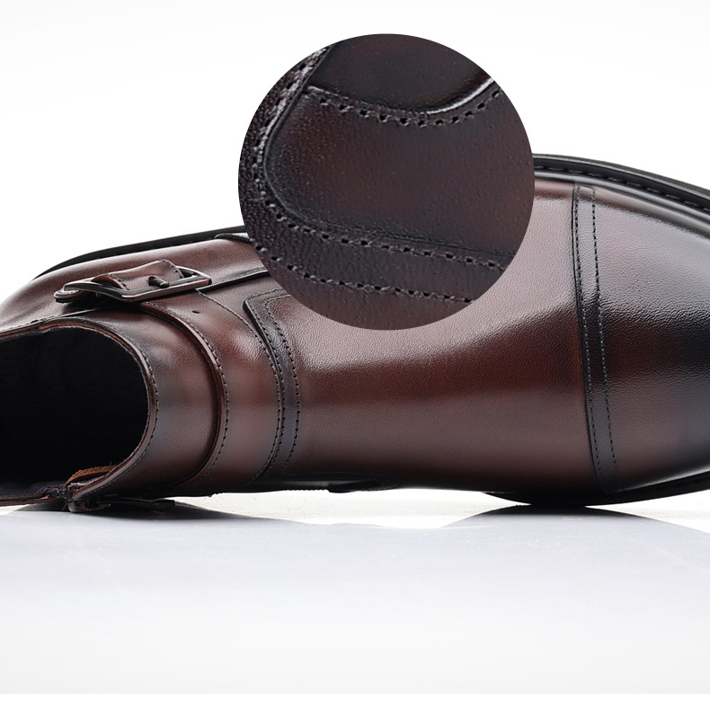 Business kleid herren schuhe Leder stiefeletten herren motorrad fahrer stiefel retro_voghion.com