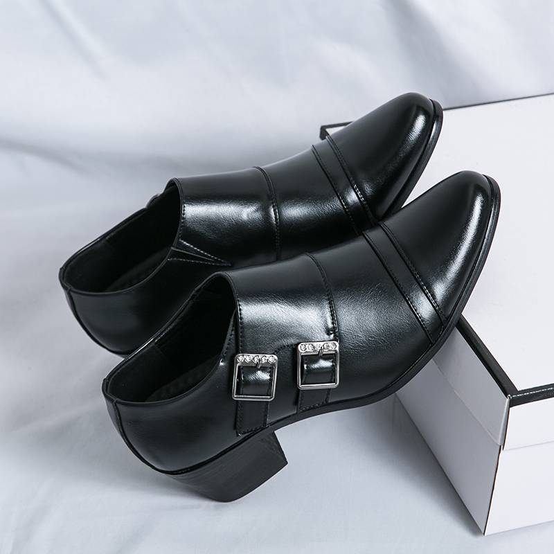 Herren Lederschuhe Größe Spitz Leder Freizeitschuhe Schuhe Mode Business Herren Hochzeit Zehe Bequeme Server Schuhe_voghion.com