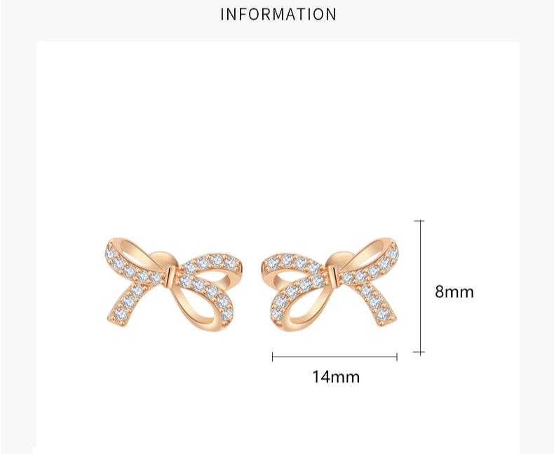 Damenschmuck Silber Moissanite Ohrringe Schmetterling Wunderland Runde Perlen Schraubohrringe Exquisite Romantische Süße Temperament Ohrringe_voghion.com