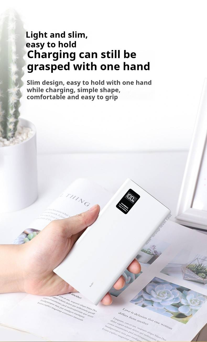 Banco de energía de carga ultrarrápida de 40 W y 20 000 mAh, cargador portátil PD20 W con dos puertos USB, batería externa de alta capacidad para iPhone._voghion.com