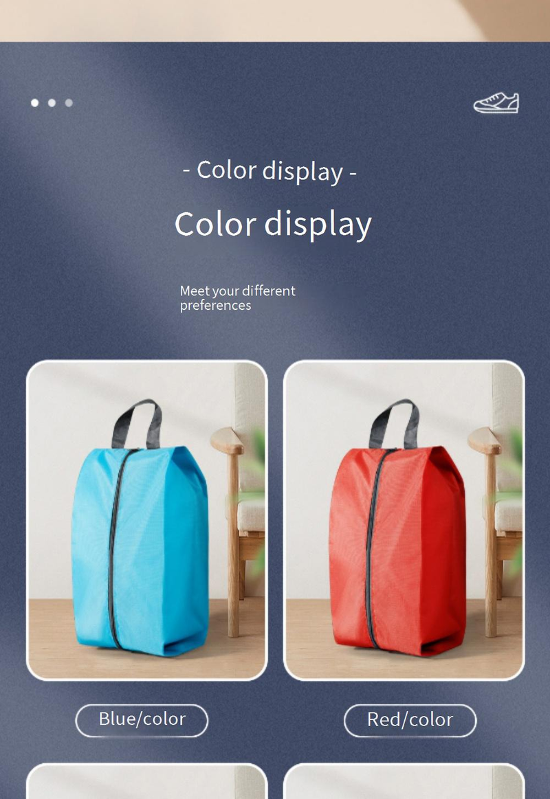Durable Polyester Travel Shoe Bag With Dustproof Design - Extra Large (42x24x18cm) & Multi-Size Options - Modern Minimalist Organizer_voghion.com